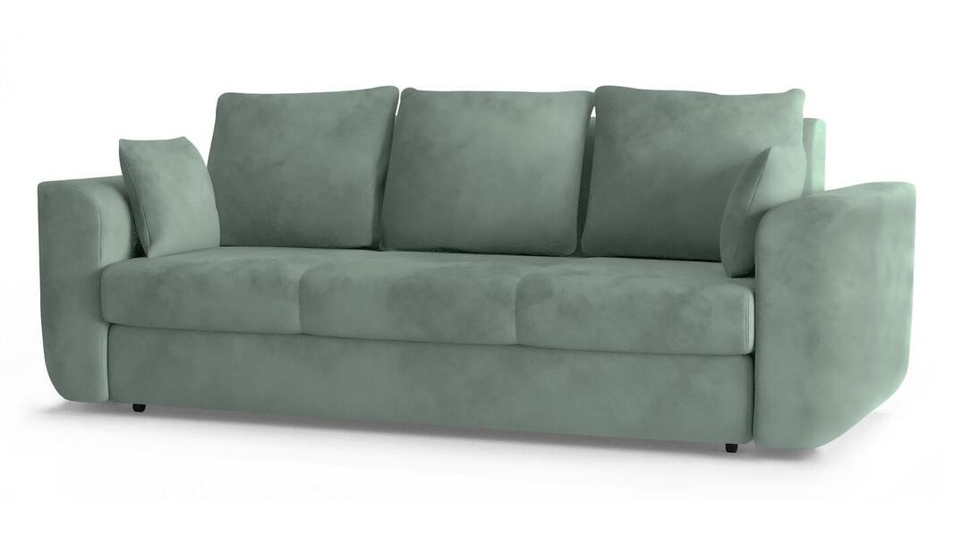Диван Стемфорд Лайт Vivaldi 10 230*94*80 см, Зеленый Велюр Еврокнижка Фиеста