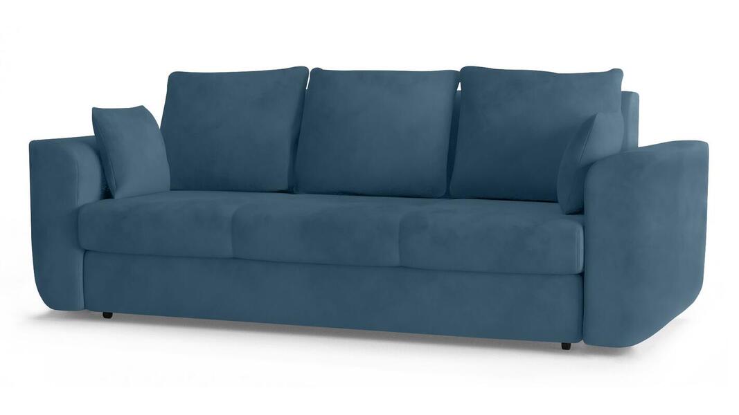 Диван Стемфорд Лайт Vivaldi 13 230*94*80 см, Синий Велюр Еврокнижка Фиеста