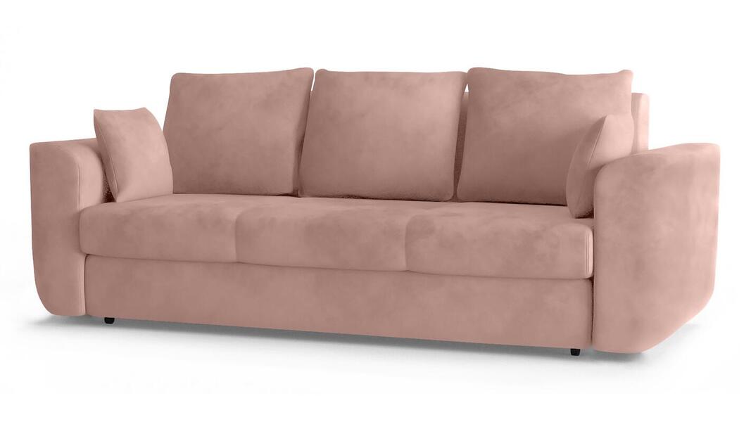 Диван Стемфорд Лайт Vivaldi 27 230*94*80 см, Розовый Велюр Еврокнижка Фиеста