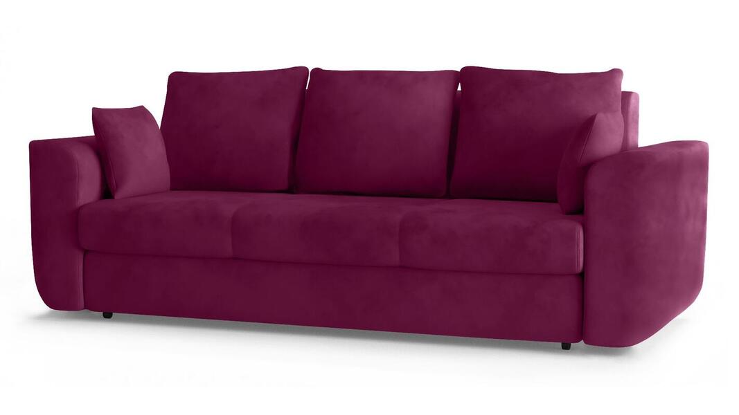 Диван Стемфорд Лайт Vivaldi 35 230*94*80 см, Фиолетовый Велюр Еврокнижка Фиеста