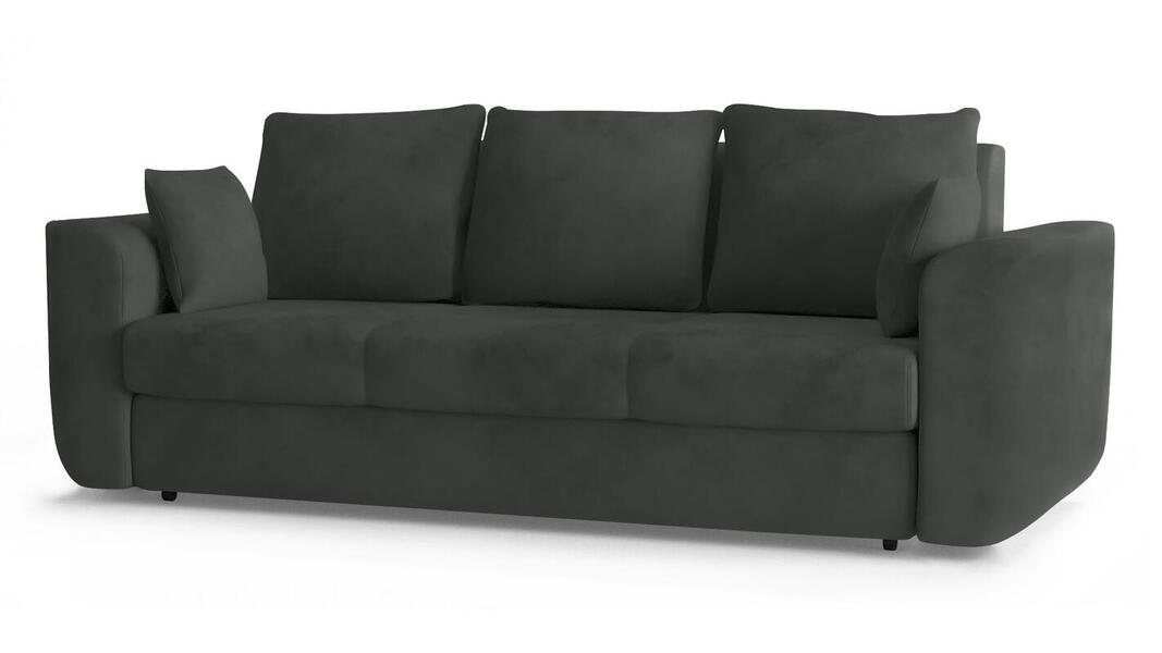 Диван Стемфорд Лайт Vivaldi 37 230*94*80 см, Серый Велюр Еврокнижка Фиеста