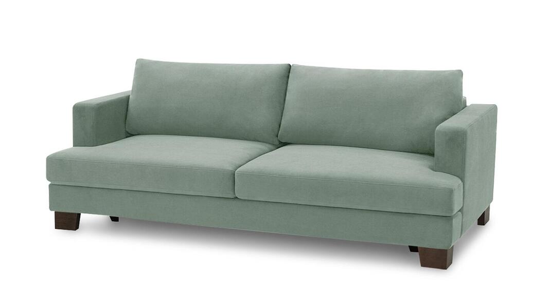 Диван Марсель Vivaldi 10 220*116*90 см, Зеленый Велюр Еврокнижка Фиеста