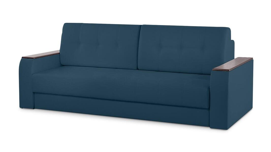 Диван Арго Лайт Vivaldi 13 230*94*80 см, Синий Велюр Еврокнижка Фиеста