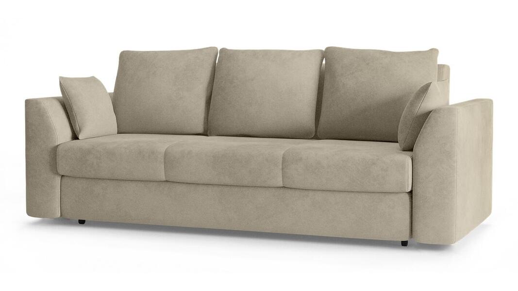 Диван Белфест Лайт Vivaldi 04 240*94*80 см, Бежевый Велюр Еврокнижка Фиеста