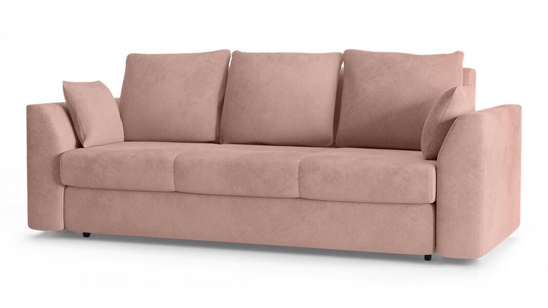 Диван Белфест Лайт Vivaldi 27 240*94*80 см, Розовый Велюр Еврокнижка Фиеста