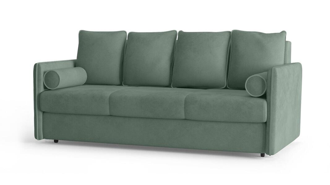 Диван Кардинал Лайт Vivaldi 10 208*94*80 см, Зеленый Велюр Еврокнижка Фиеста