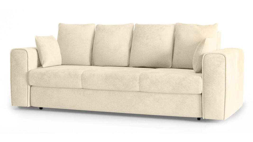 Диван Гиверни Лайт Vivaldi 03 230*94*80 см, Бежевый Велюр Еврокнижка Фиеста