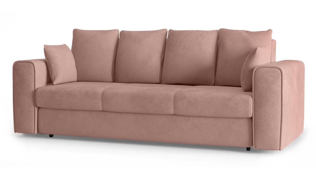Диван Гиверни Лайт Vivaldi 27 230*94*80 см, Розовый Велюр Еврокнижка Фиеста