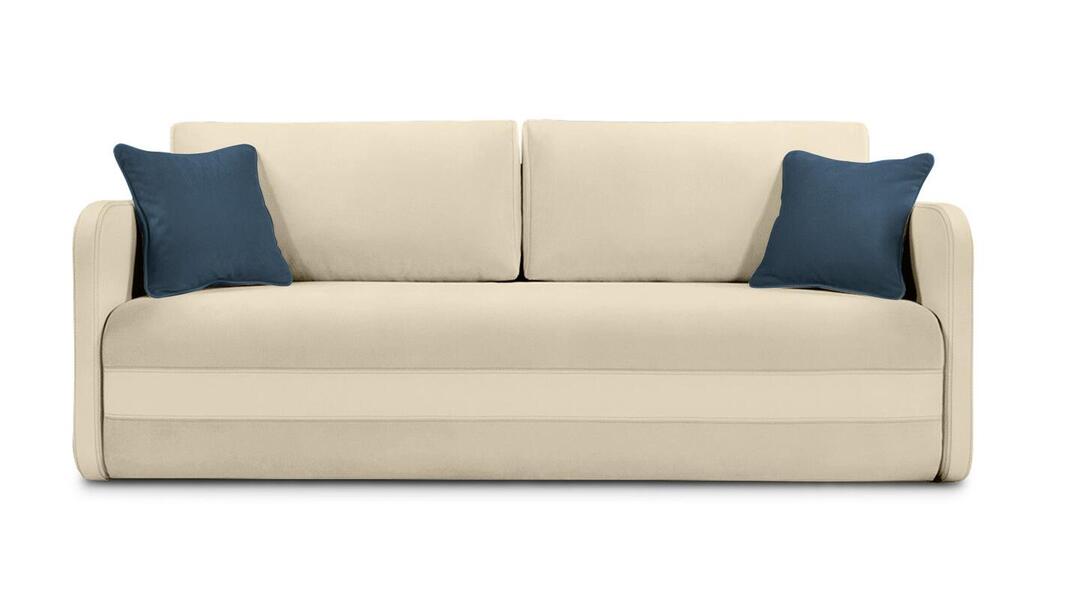 Диван Гордон Лайт Vivaldi 03 208*94*80 см, Бежевый Велюр Еврокнижка Фиеста