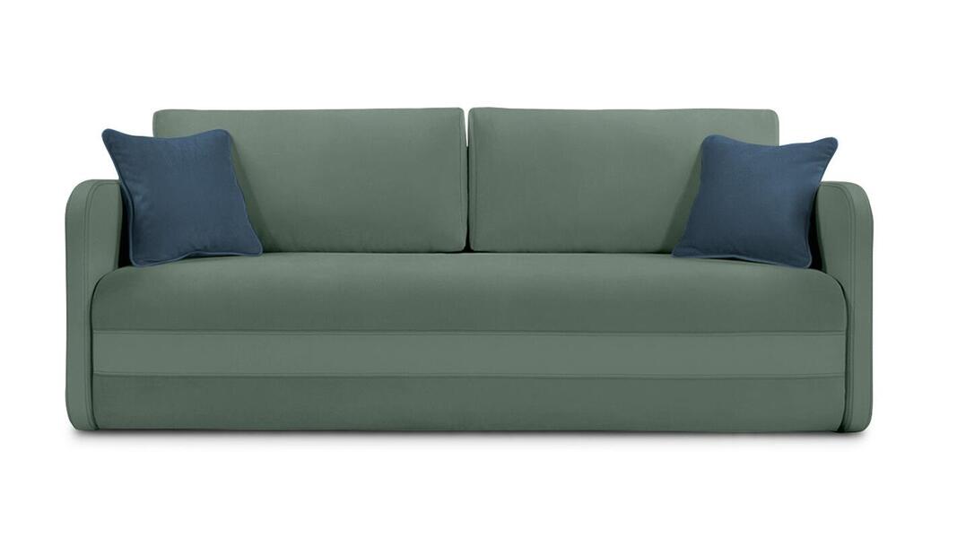 Диван Гордон Лайт Vivaldi 10 208*94*80 см, Зеленый Велюр Еврокнижка Фиеста