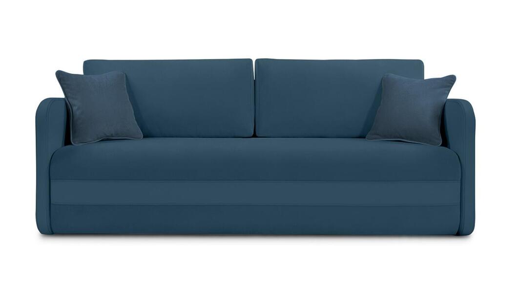 Диван Гордон Лайт Vivaldi 13 208*94*80 см, Синий Велюр Еврокнижка Фиеста