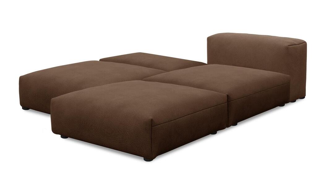 Угловой диван Фиджи большой и глубокий (Еврокнижка) Vivaldi 23 210*242*62 см, Коричневый Велюр Еврокнижка Фиеста