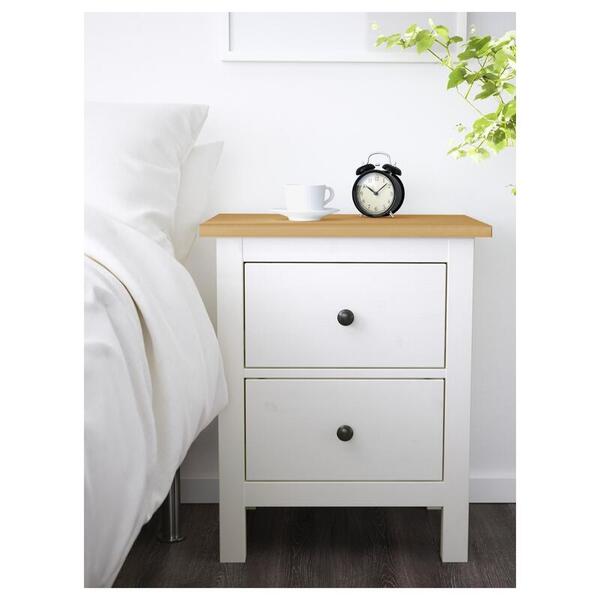 Комод HEMNES с 2 ящиками (632455) 54*38*66 см, Белый   Фиеста в наличии