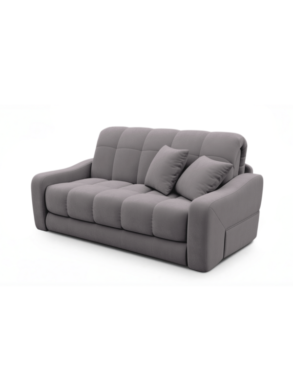 Диван Стелла Лайт Velutto 19 189*105*88 см, Серый Велютто Аккордеон Фиеста