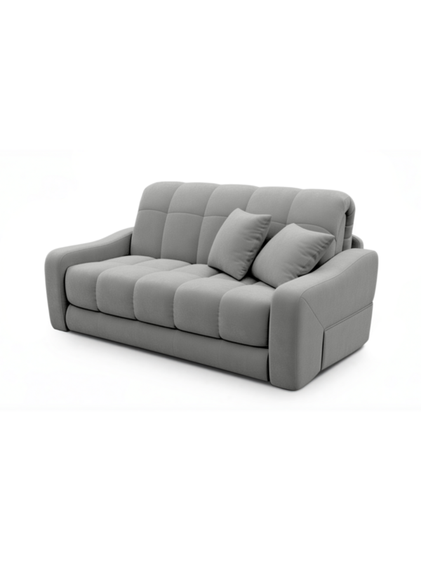 Диван Стелла Лайт Velutto 52 174*105*88 см, Серый Велютто Аккордеон Фиеста