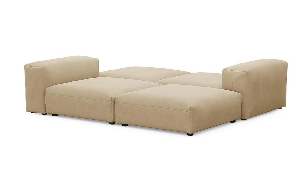 Диван Фиджи Velutto 02 242*211*62 см, Бежевый Велютто Нераскладной Фиеста