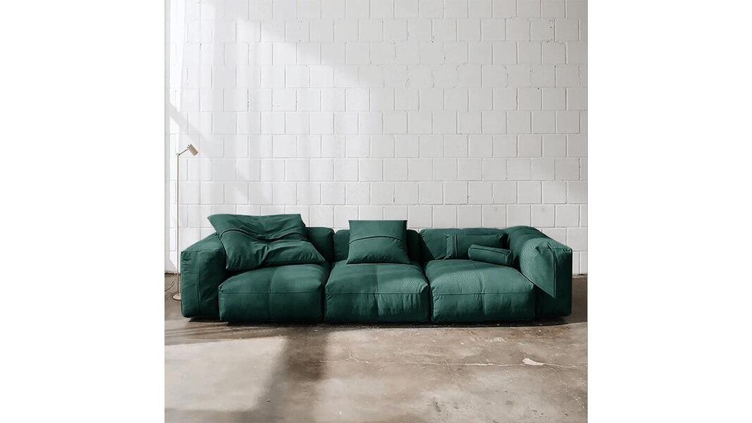 Диван Фиджи трехсекционный Velutto 20 315*116*62 см, Зеленый Велютто Нераскладной Фиеста