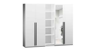 Спальня Лорена Пакс-1 Белый Фасадный 0101 360*50*210 см, Белый   Фиеста