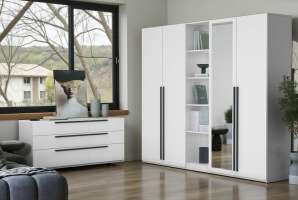 Спальня Лорена Пакс-1 Белый Фасадный 0101 360*50*210 см, Белый   Фиеста