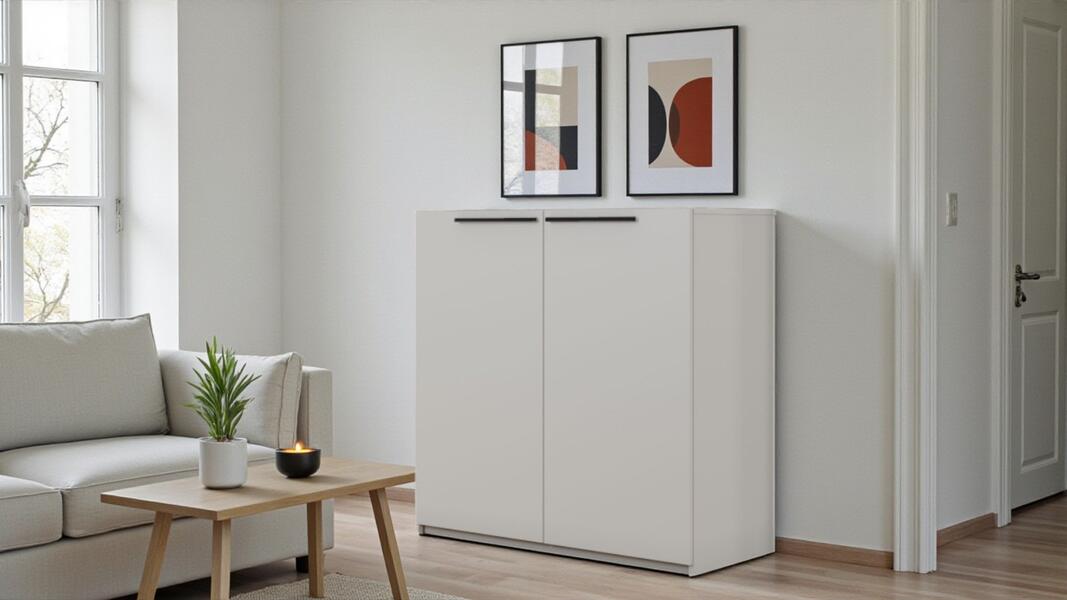 Тумба Лорена Пакс-1 Белый Фасадный 0101 110*44*90 см, Белый   Фиеста