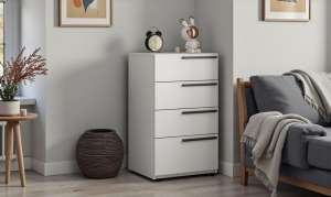 Комод Лорена Пакс-2 Белый Фасадный 0101 55*44*90 см, Белый   Фиеста