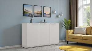 Тумба Лорена Пакс-2 Белый Фасадный 0101 165*44*90 см, Белый   Фиеста