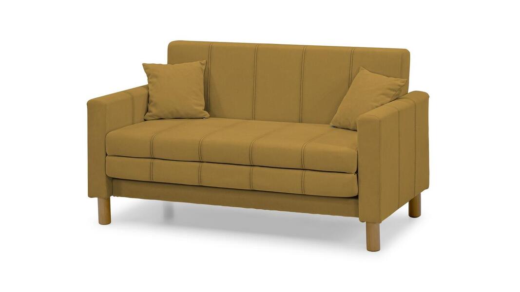 Диван Уют Лайт Velutto 56 140*84*82 см, Желтый Велютто Выкатной Фиеста