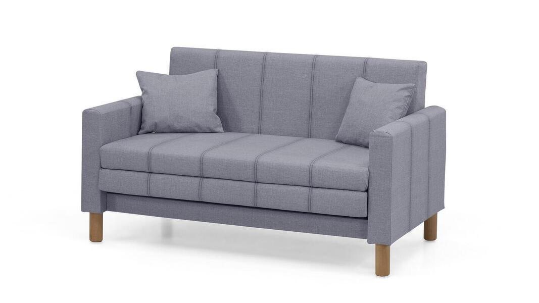 Диван Уют Лайт Strong Plus 04 120*84*82 см, Серый Рогожка Выкатной Фиеста