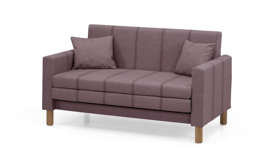 Диван Уют Лайт Strong Plus 05 140*84*82 см, Розовый Рогожка Выкатной Фиеста