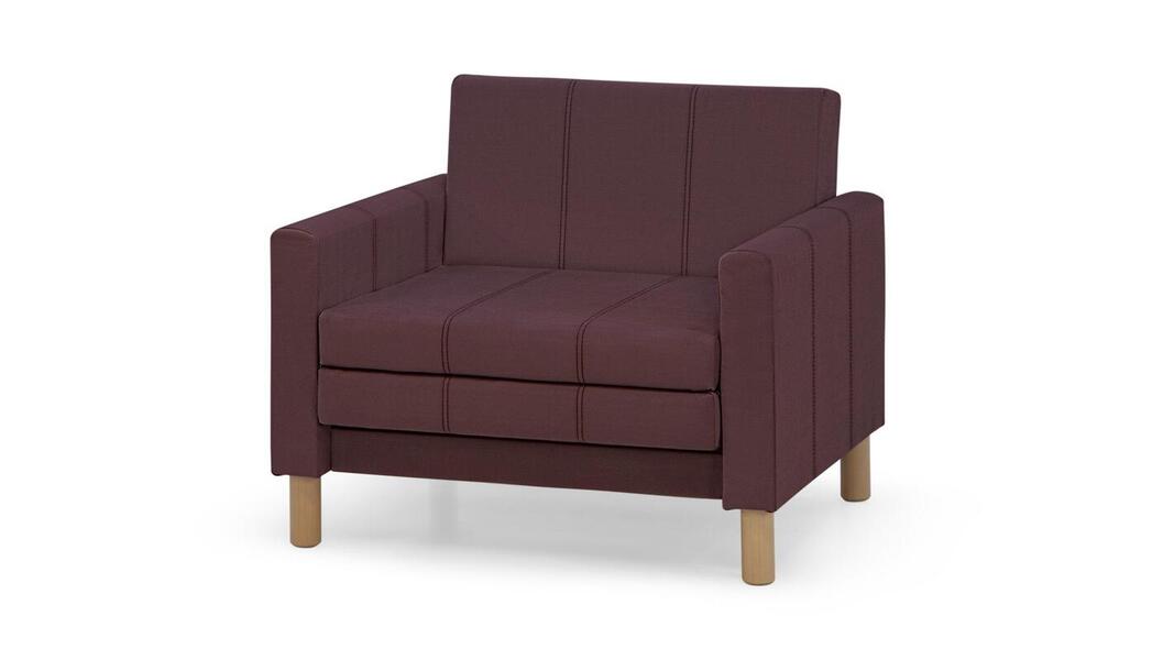 Кресло-кровать Уют Лайт Velutto 15 95*84*82 см, Бордовый Велютто Выкатной Фиеста