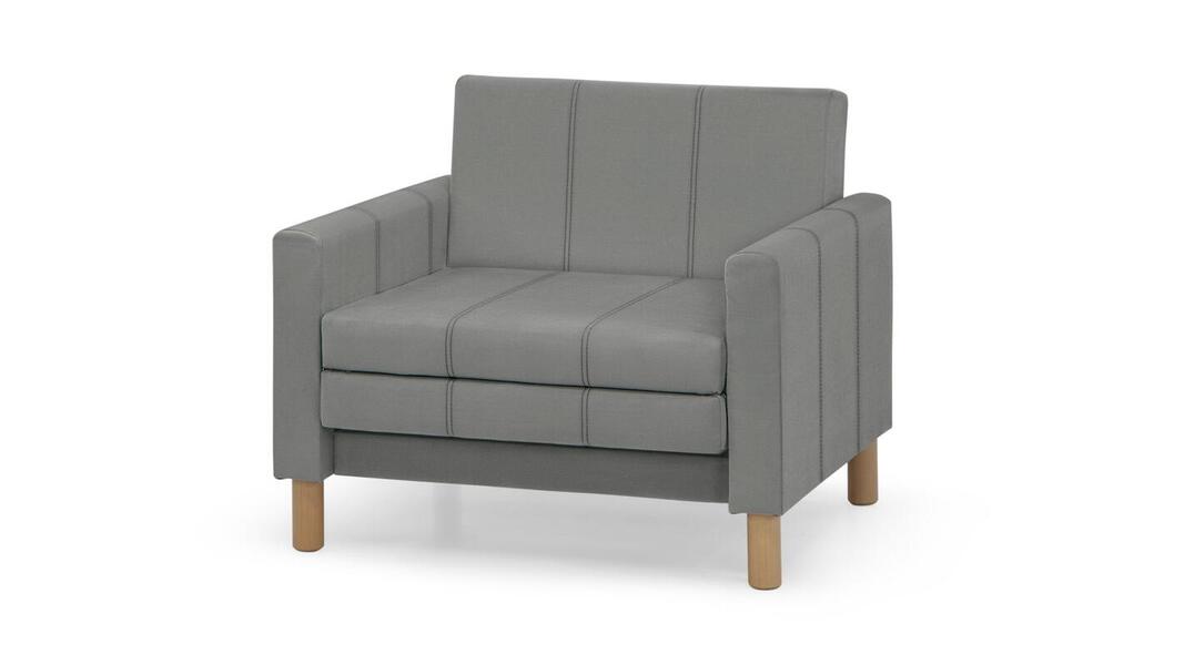 Кресло-кровать Уют С Velutto 52 95*84*82 см, Серый Велютто Выкатной Фиеста