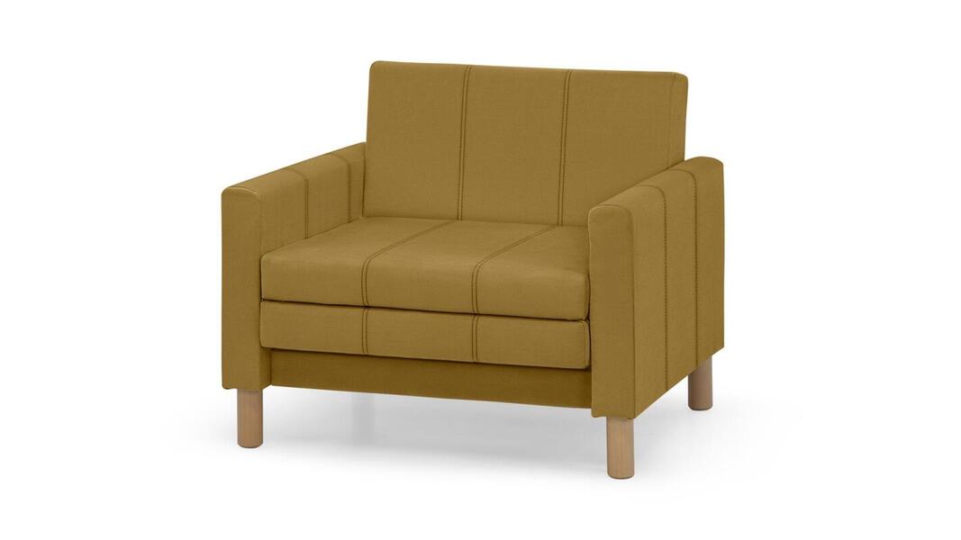 Кресло-кровать Уют Лайт Velutto 56 95*84*82 см, Желтый Велютто Выкатной Фиеста