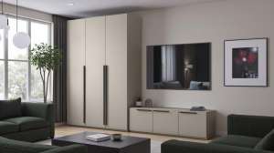 Гостиная Лорена Пакс-1 Кашемир 5981 BS 285*50*200 см, Бежевый   Фиеста