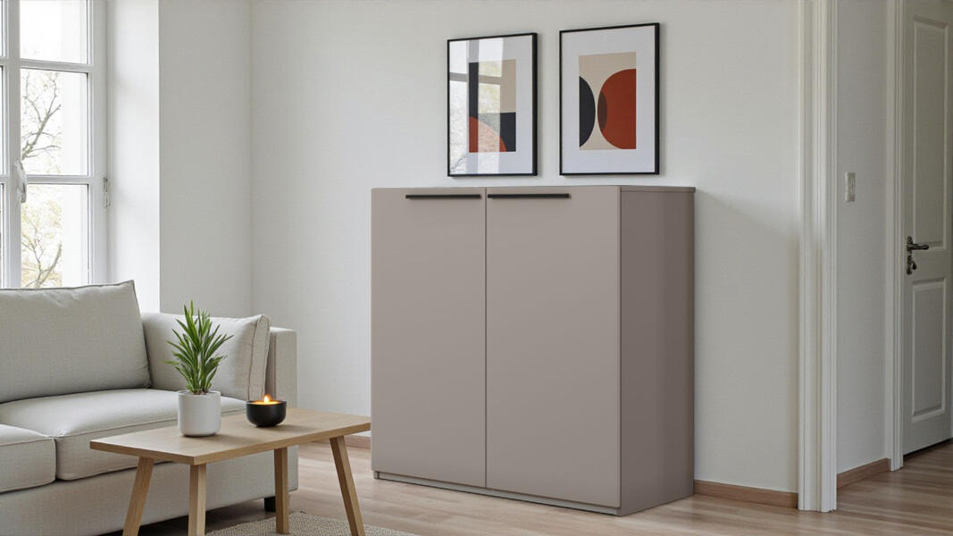 Тумба Лорена Пакс-1 Кашемир 5981 BS 110*44*90 см, Бежевый   Фиеста