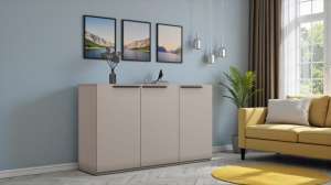 Тумба Лорена Пакс-2 Кашемир 5981 BS 165*44*90 см, Бежевый   Фиеста