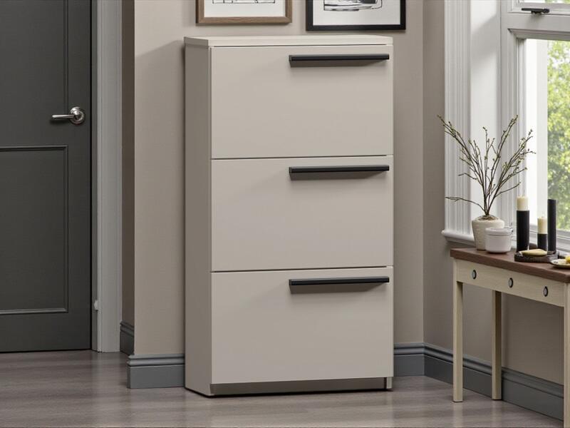 Обувница Лорена Пакс-3 Кашемир 5981 BS 65*30*115 см, Бежевый   Фиеста