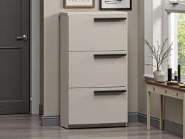 Обувница Лорена Пакс-3 Кашемир 5981 BS 65*30*115 см, Бежевый   Фиеста