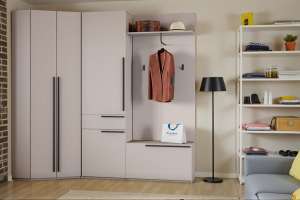 Прихожая Лорена Пакс-3 Кашемир 5981 BS 228*95*220 см, Бежевый   Фиеста