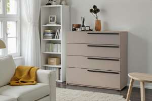 Комод Лорена Пакс-4 Кашемир 5981 BS 92*44*90 см, Бежевый   Фиеста