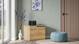 Обувница Лорена Пакс-1 Дуб Золотистый U1148 59*43*48 см, Желтый   Фиеста