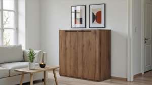 Тумба Лорена Пакс-1 Дуб Табачный U1147 110*44*90 см, Коричневый   Фиеста