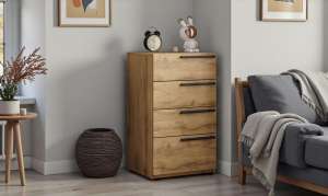 Комод Лорена Пакс-2 Дуб Золотистый U1148 55*44*90 см, Желтый   Фиеста