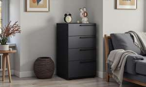 Комод Лорена Пакс-2 Черный 0190 PE 55*44*90 см, Черный   Фиеста