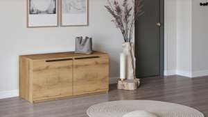 Обувница Лорена Пакс-2 Дуб Золотистый U1148 100*43*48 см, Желтый   Фиеста