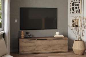 ТВ-тумба Лорена Пакс-4 Дуб Табачный U1147 165*44*45 см, Коричневый   Фиеста
