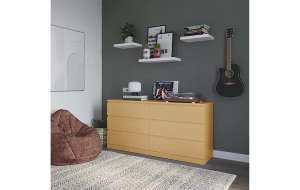 Комод MALM (6 ящиков) 160х78х40 (310390) 160*40*78 см, Коричневый   Фиеста в наличии