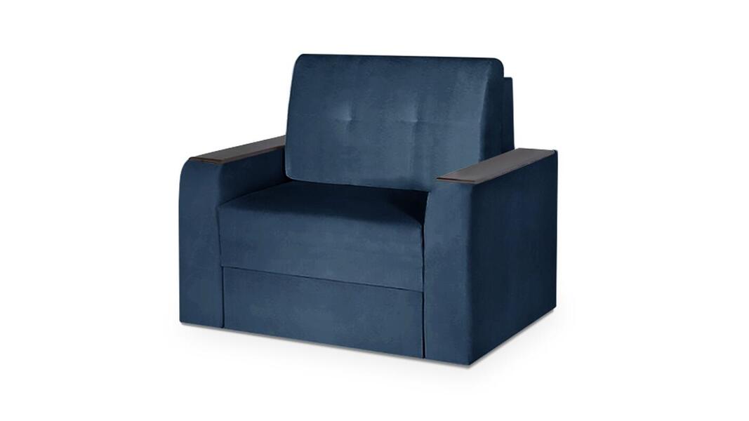 Кресло Арго Лайт Velutto 54 92*100*91 см, Синий Велютто Дельфин Фиеста