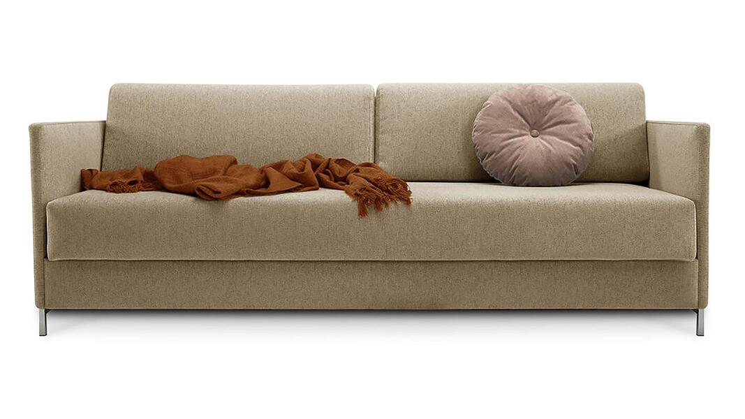 Диван Леонора Лайт Strong 01 226*109*105 см, Коричневый Рогожка Еврокнижка Фиеста