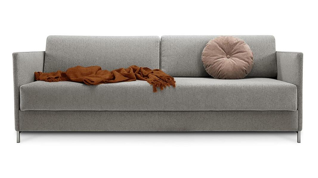 Диван Леонора Лайт Strong Plus 01 226*109*105 см, Бежевый Рогожка Еврокнижка Фиеста