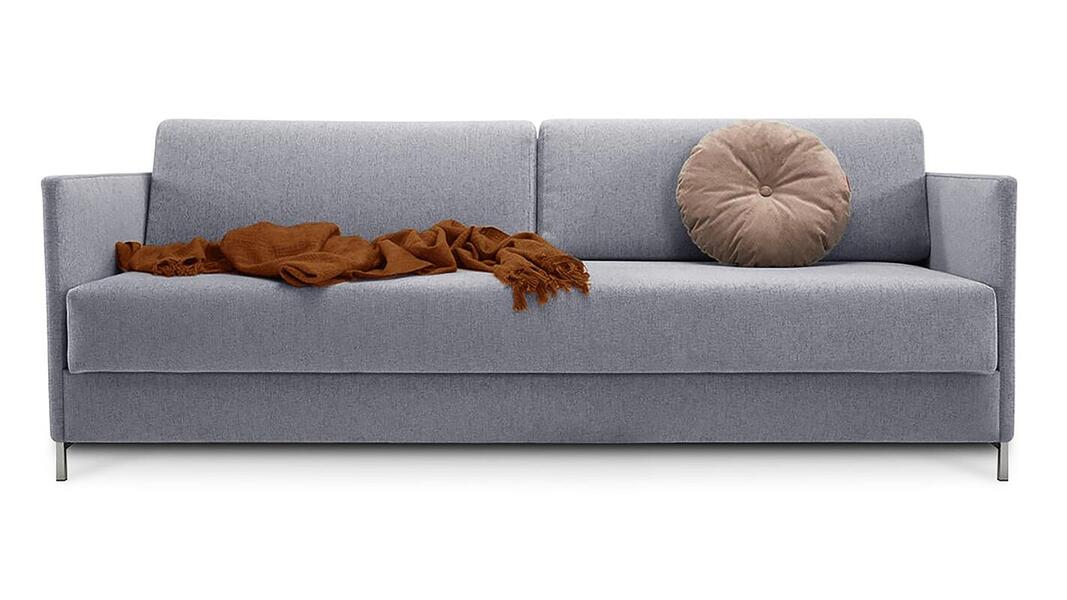 Диван Леонора Лайт Strong Plus 04 226*109*105 см, Фиолетовый Рогожка Еврокнижка Фиеста